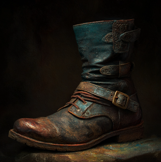 Leather boot
