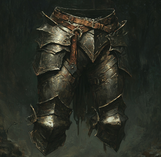 Plate armour leggings