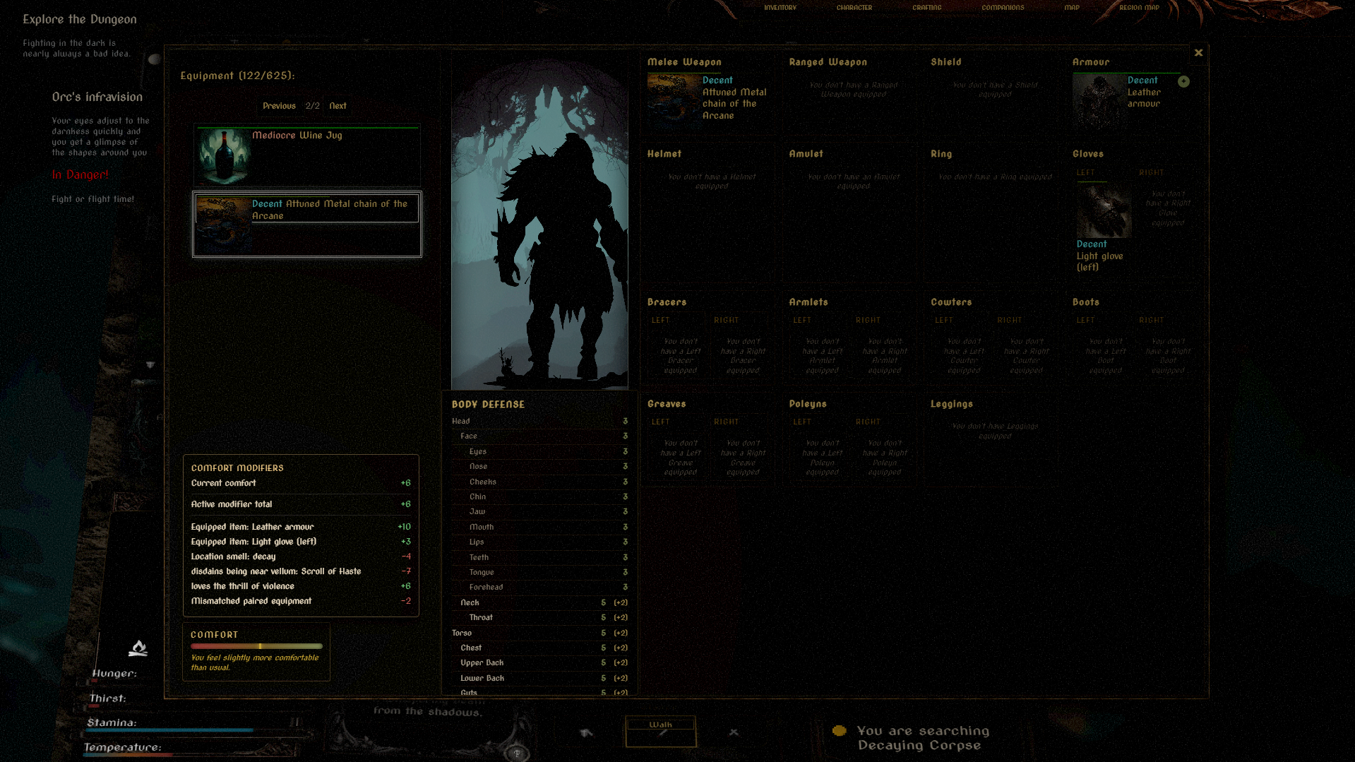 Ethernalis character creation screen