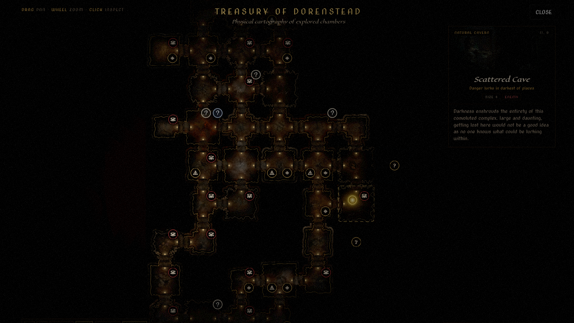 Ethernalis Dungeon map